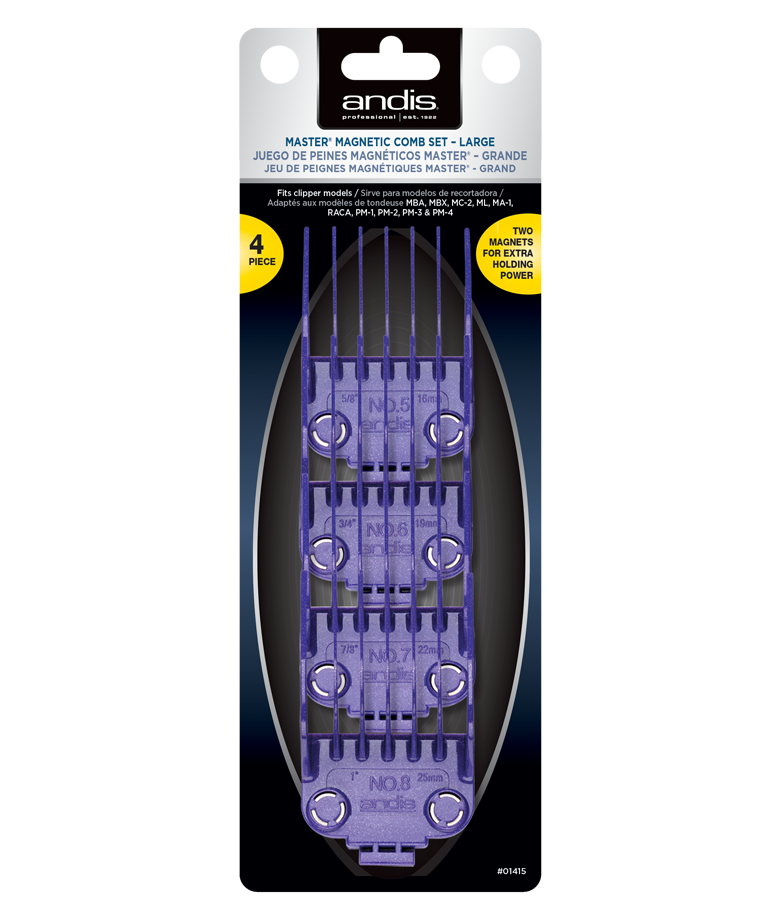 Andis Master Dual Magnet 4 Comb Set Large