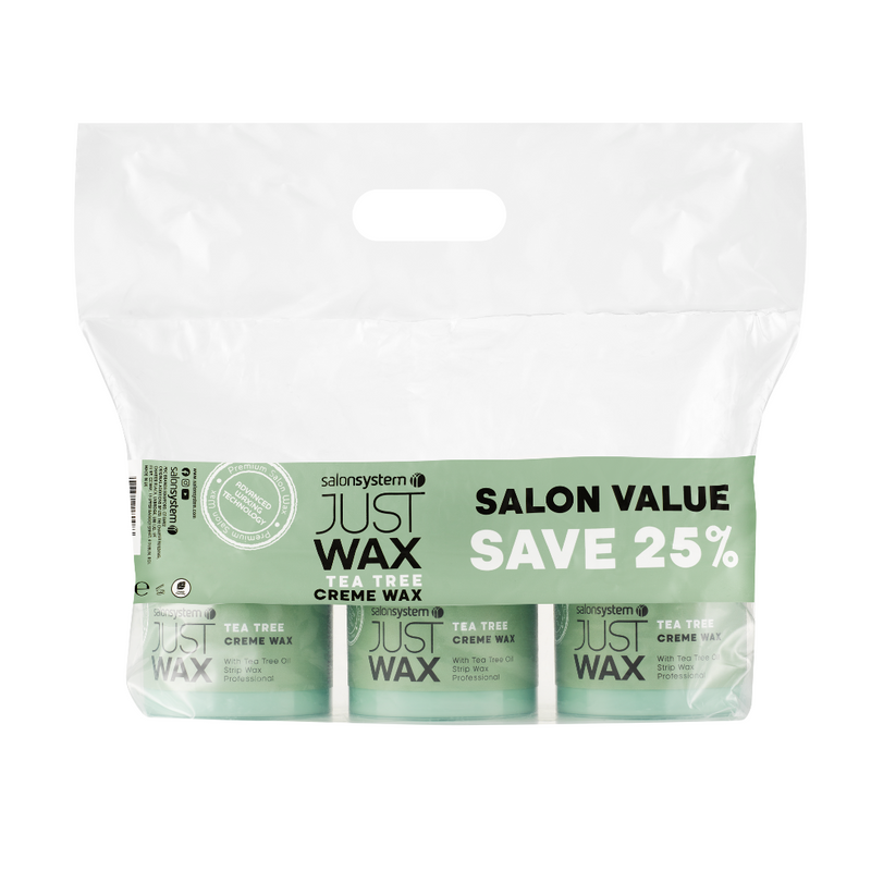 Just Wax Tea Tree Creme Wax Value Pack