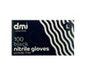 DMI Black Nitrile Gloves Powder Free - 100 Pack