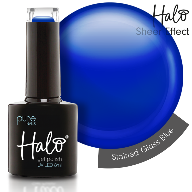 Gel Polish 8ml Stained Glass Blue